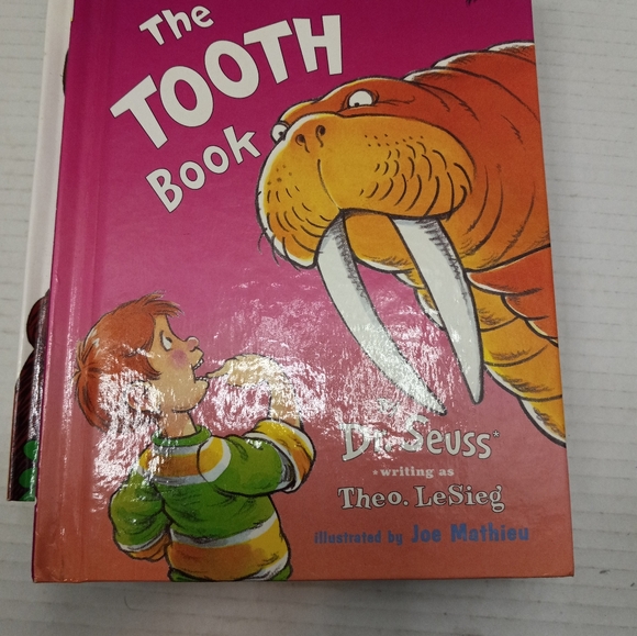 Dr. Seuss's Hard Cover Kid Books (ABC, One Fish, Moo, & Tooth) - Picture 12 of 12